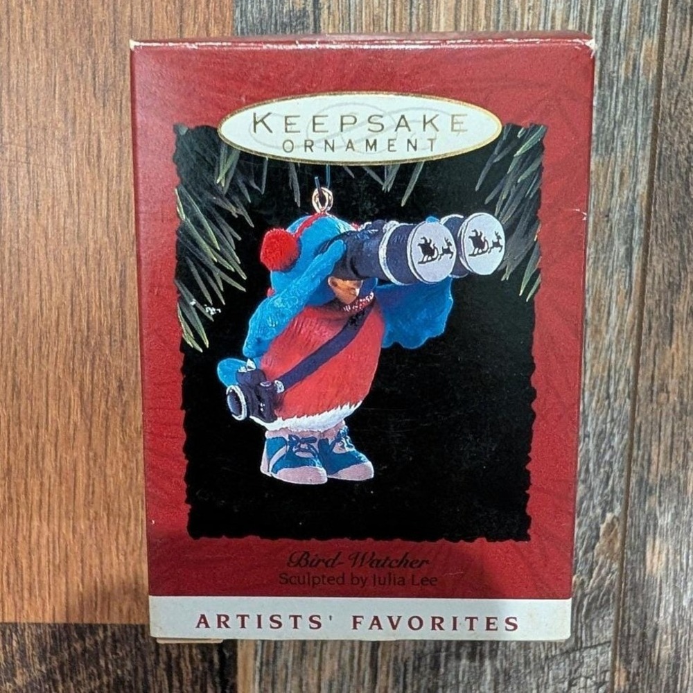 1993 Hallmark Keepsake Bird-Watcher Ornament Artist Favorites Julia Lee Bluebird